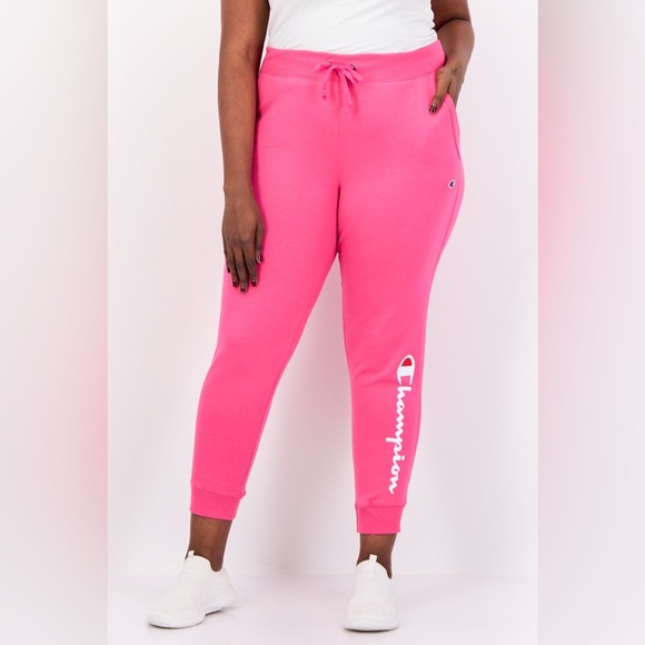 Champion Pants - Champion- NWT Pink Jogger Sweatpants with Logo Size 2X